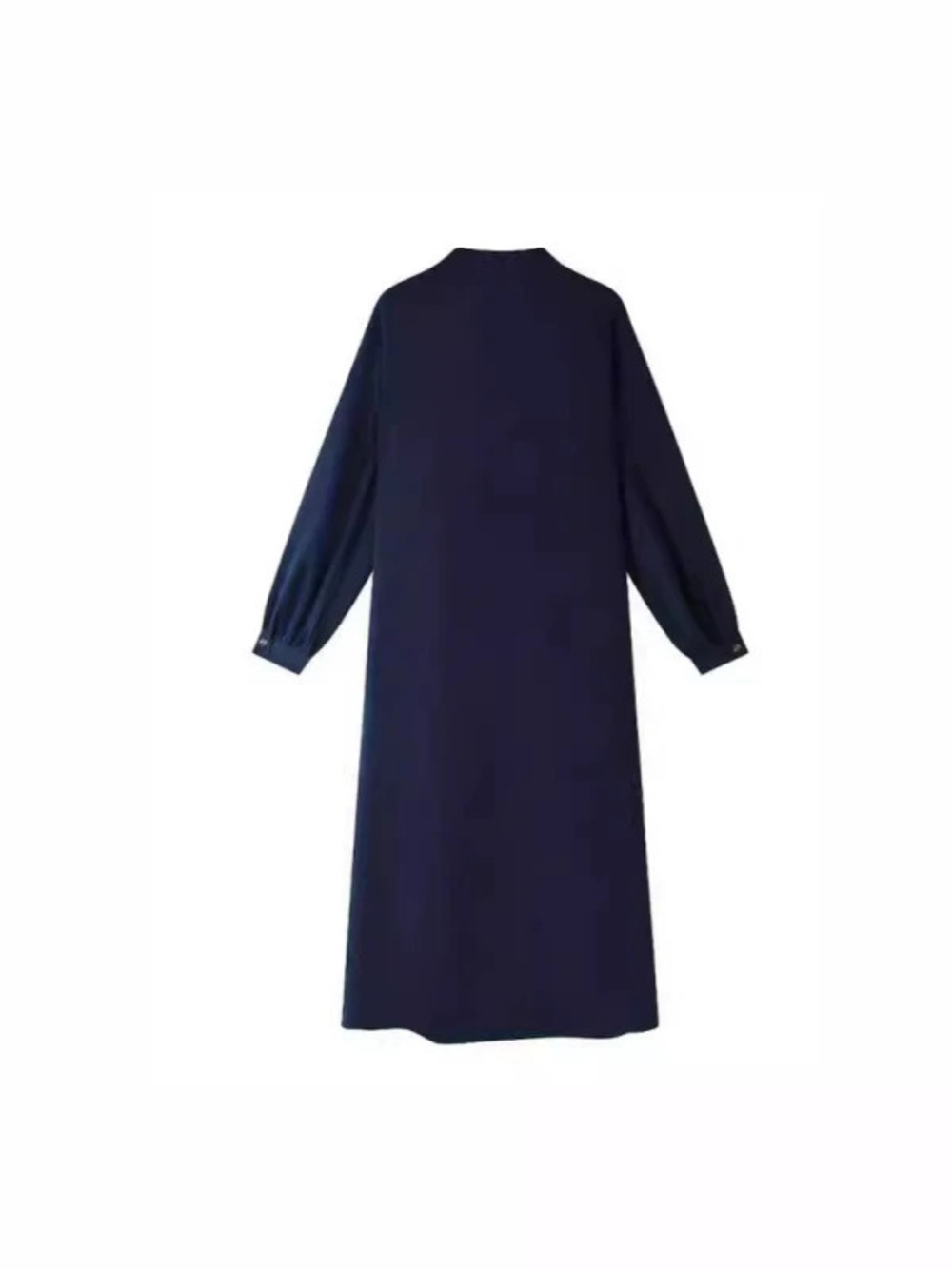 Womens Simple Solid Color Casual Long Dress In Stock